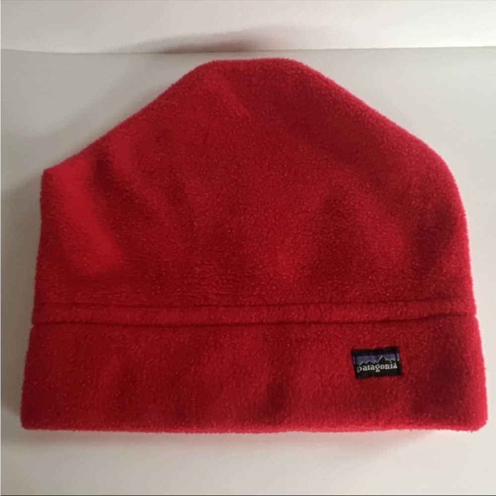 Vintage Patagonia Beanie Made In Usa Medium Euc Minnesota Red Protest Hat